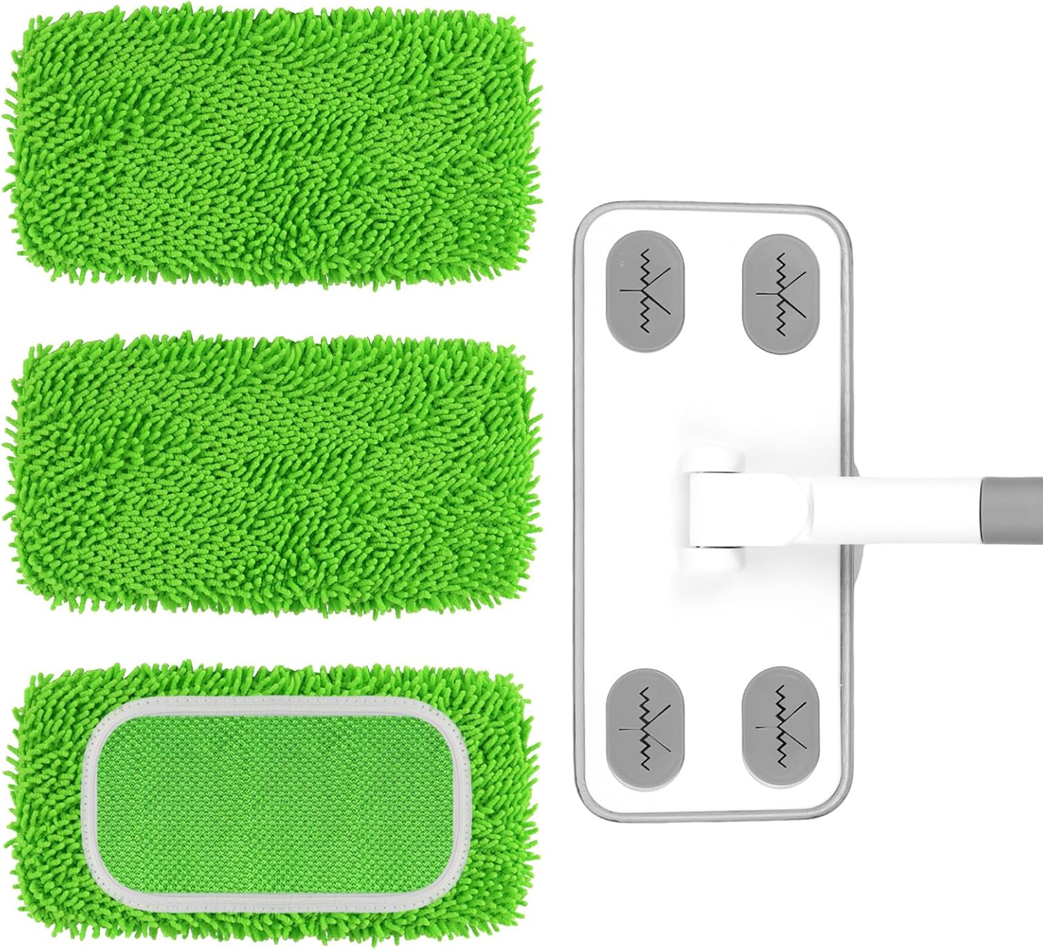 Cloth Pad Reusable - Reusable Microfiber Floor Mop System, Wet