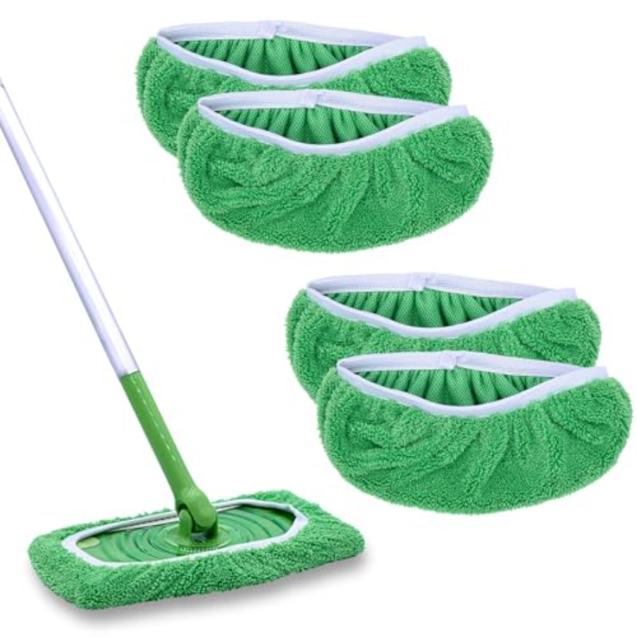 Cloth Pad Reusable - Floor cleaning: microfiber, gray, reusable and