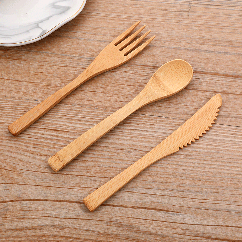 3pcs/set Bamboo Cutlery Set wi - Bamboo Cutlery Travel 리뷰 및 가격