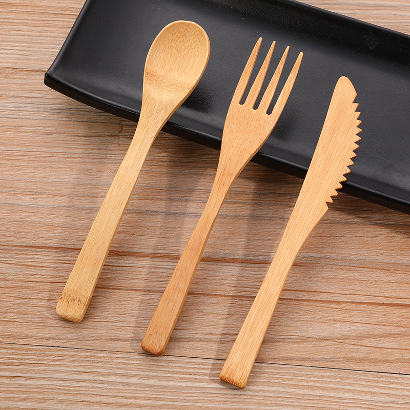 3pcs/set Bamboo Cutlery Set wi - Bamboo Cutlery Travel 리뷰 및 가격