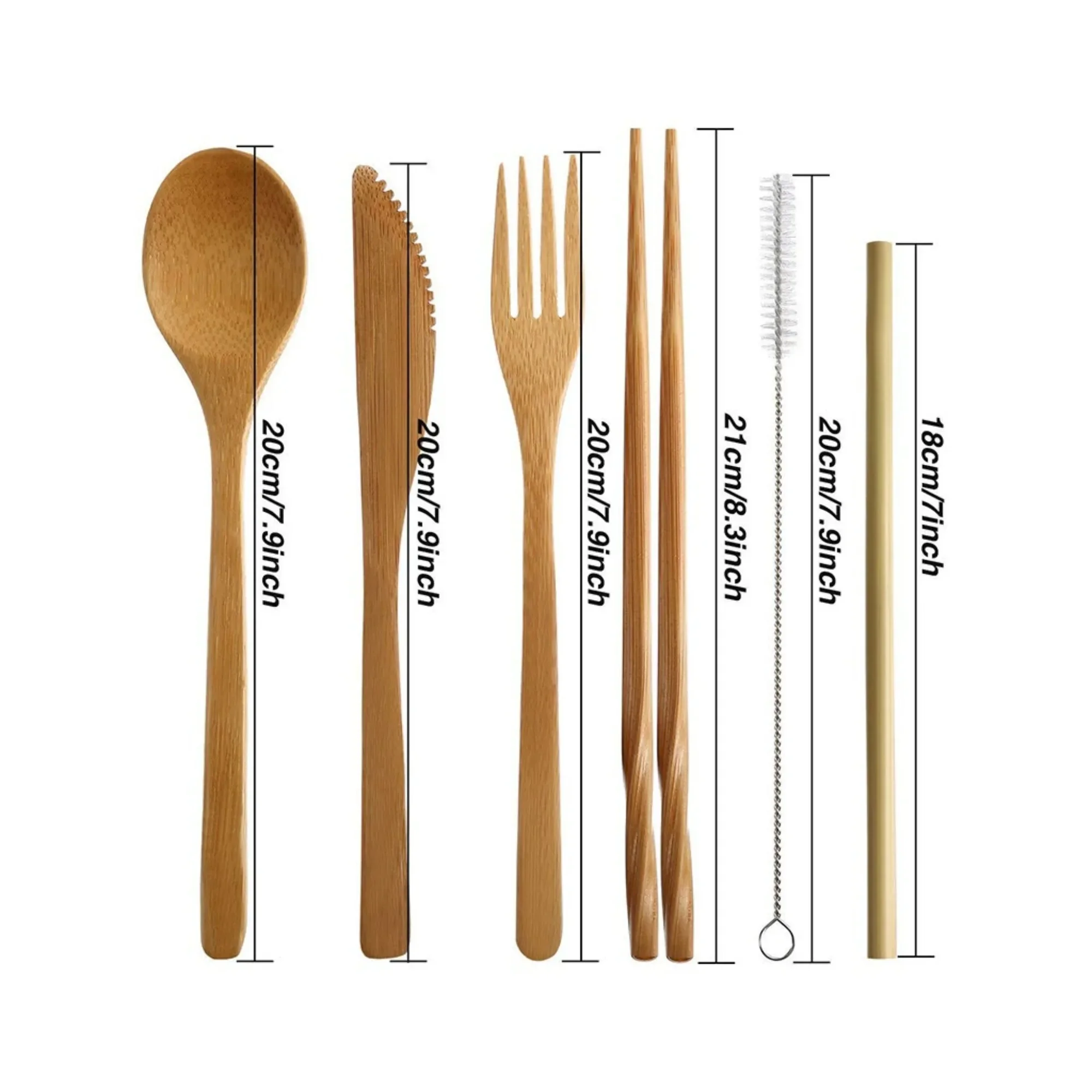 Bamboo Travel Cutlery Set Fork - Bamboo Cutlery Travel 리뷰 및 가격