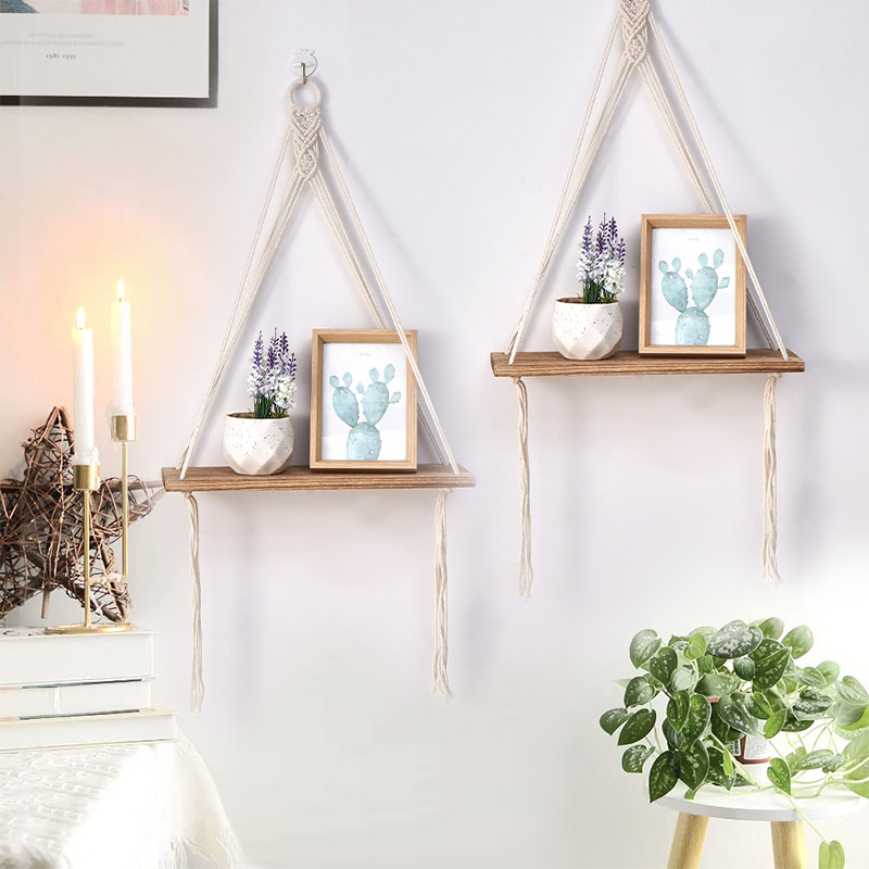 Boho Macrame Wall Shelf Handma - Sustainable Living Homes 리뷰 및 가격