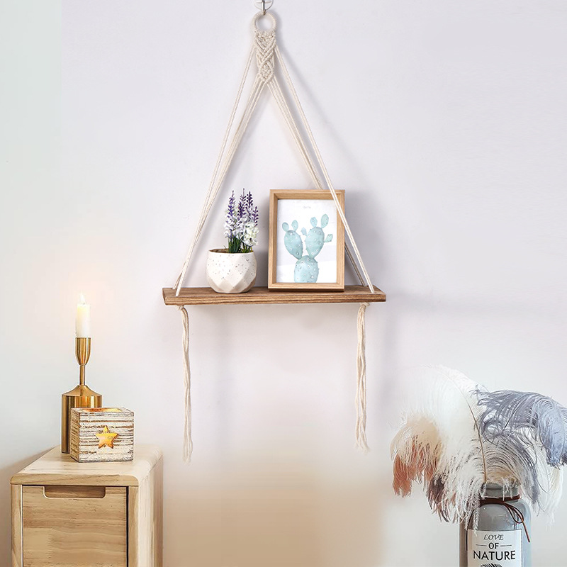 Boho Macrame Wall Shelf Handma - Sustainable Living Homes 리뷰 및 가격