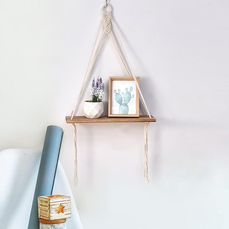 Boho Macrame Wall Shelf Handma - Sustainable Living Homes 리뷰 및 가격