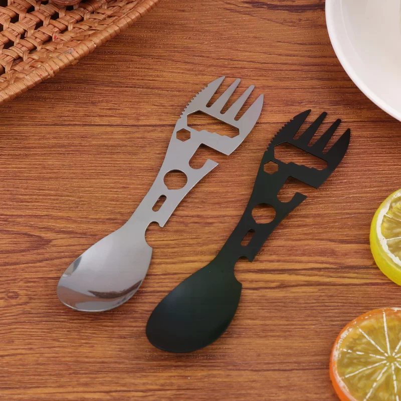 1/5Pcs 10 In 1 Camping Utensil - Bamboo Cutlery Travel 리뷰 및 가격