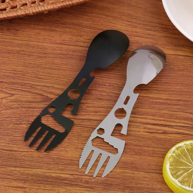 1/5Pcs 10 In 1 Camping Utensil - Bamboo Cutlery Travel 리뷰 및 가격