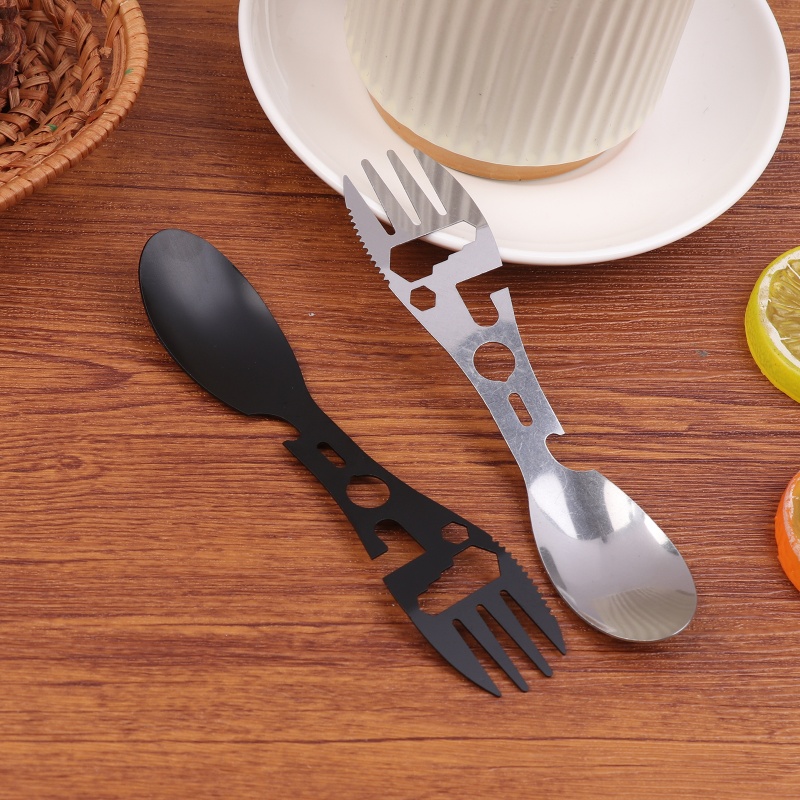 1/5Pcs 10-in-1 Stainless Steel - Bamboo Cutlery Travel 리뷰 및 가격