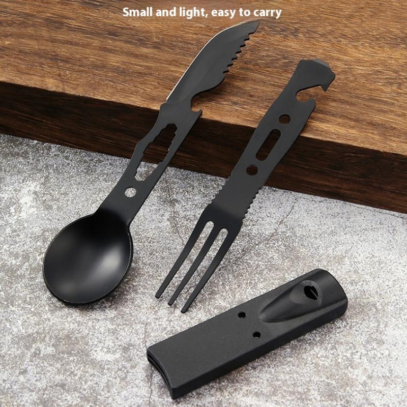 Stainless Steel Camping Tablew - Bamboo Cutlery Travel 리뷰 및 가격