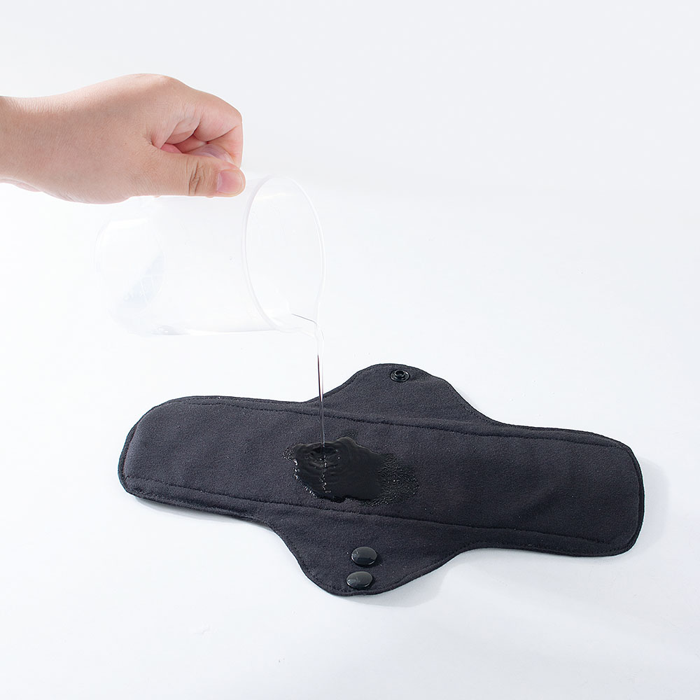 1pc Balck Pure Cotton Sanitary - Cloth Pad Reusable 리뷰 및 가격