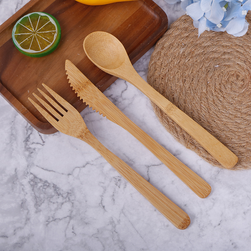 1 Set Bamboo Travel Cutlery Se - Bamboo Cutlery Travel 리뷰 및 가격