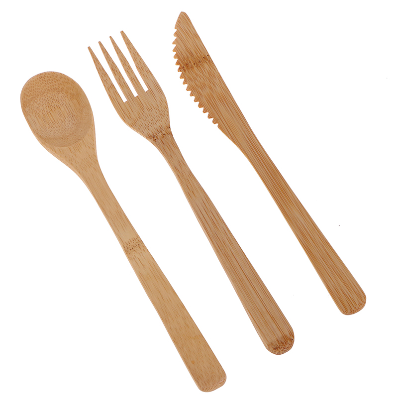 1 Set Bamboo Travel Cutlery Se - Bamboo Cutlery Travel 리뷰 및 가격