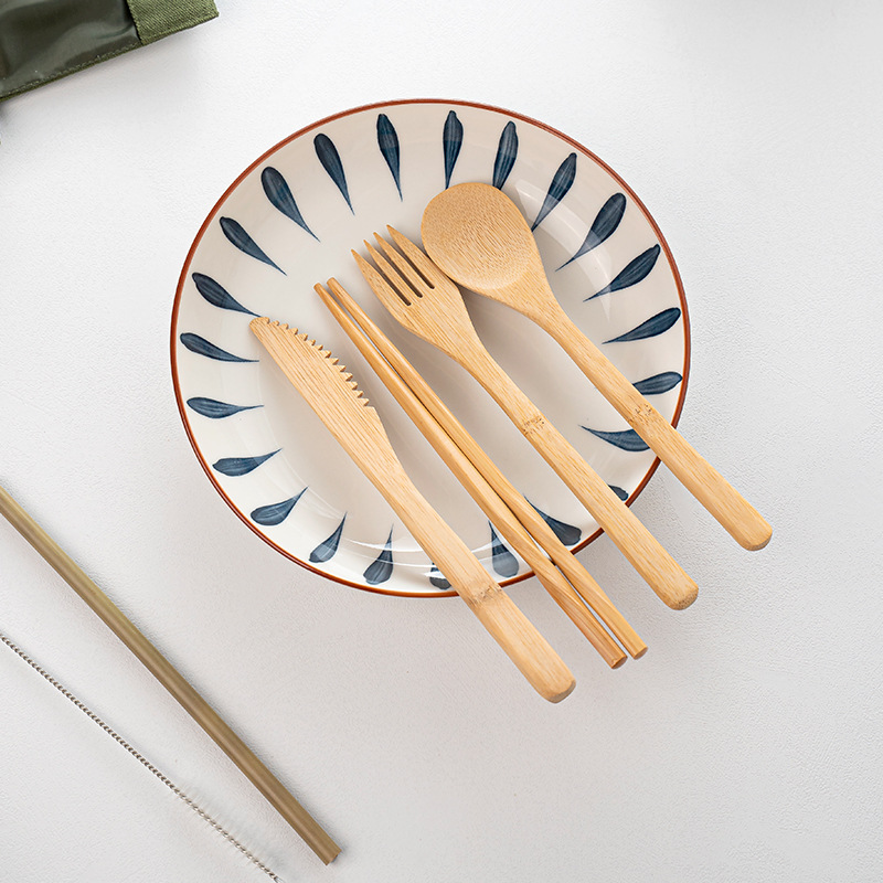 Bamboo Travel Tableware Reusab - Bamboo Cutlery Travel 리뷰 및 가격