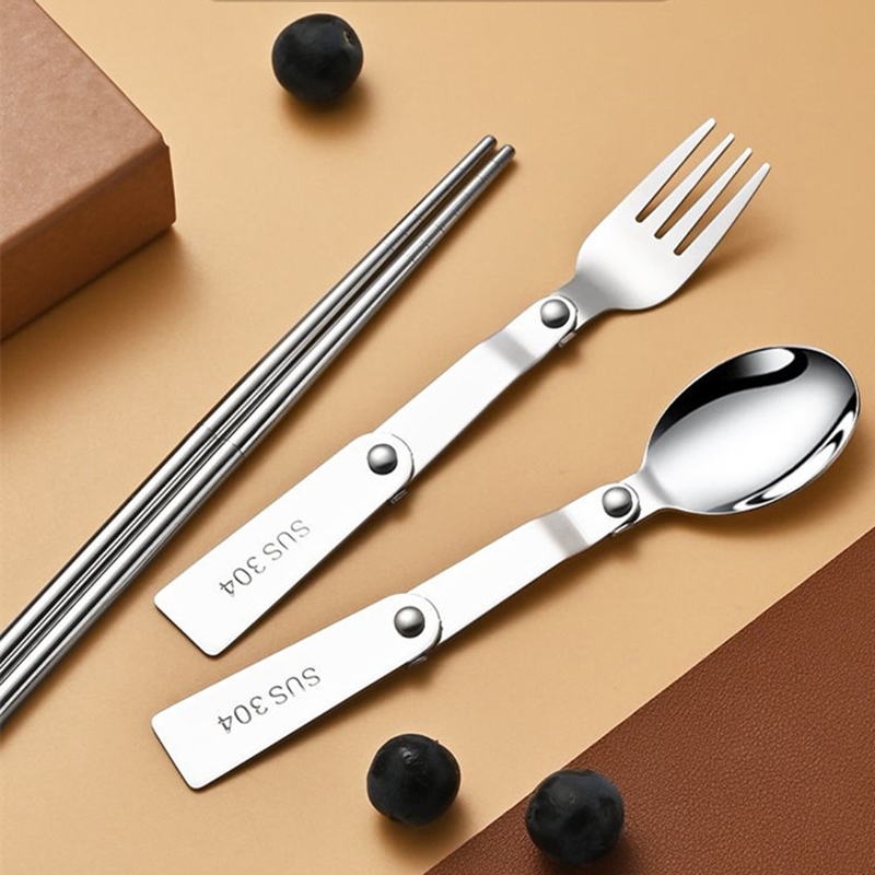 1PC/3PCS Stainless Steel Porta - Bamboo Cutlery Travel 리뷰 및 가격