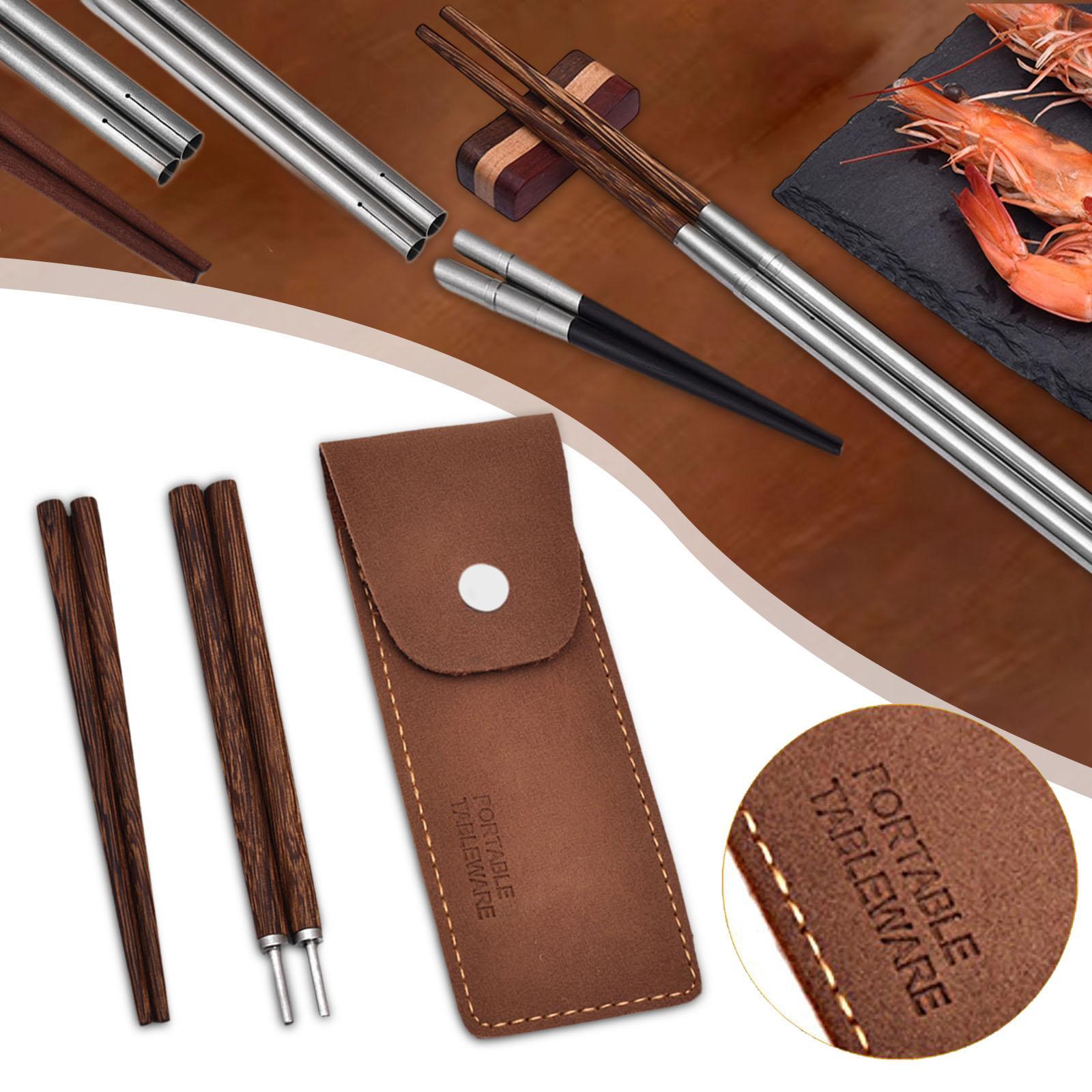 Travel Chopsticks with Storage - Bamboo Cutlery Travel 리뷰 및 가격