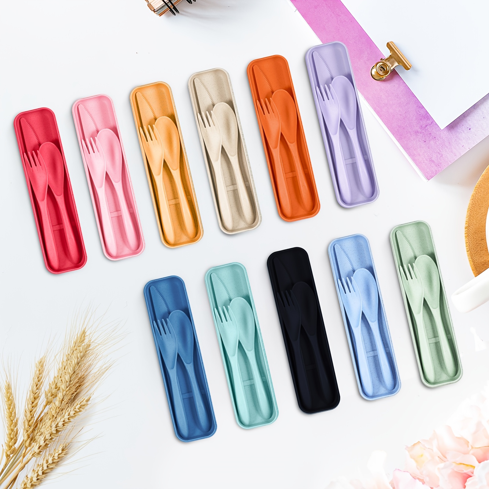 77 Sets Reusable Travel Utensi - Bamboo Cutlery Travel 리뷰 및 가격